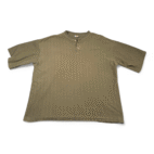 Vintage Carhartt Shirt Adult 2XL Green Henley Herringbone Textured Grunge 90s