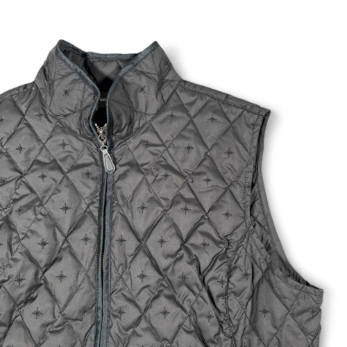 Eddie Bauer Vest Womens MEDIUM Black Goose Down Quilted Puffer Outdoor Hiking