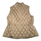 Eddie Bauer Vest Womens LARGE Brown Goose Down Quilted Puffer Barn Chore EB550