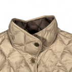 Eddie Bauer Vest Womens LARGE Brown Goose Down Quilted Puffer Barn Chore EB550