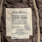 Eddie Bauer Vest Womens LARGE Brown Goose Down Quilted Puffer Barn Chore EB550
