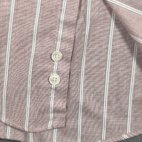 Vintage Christian Dior Shirt Adult LARGE Red Striped Dress Monsieur USA Made 80s