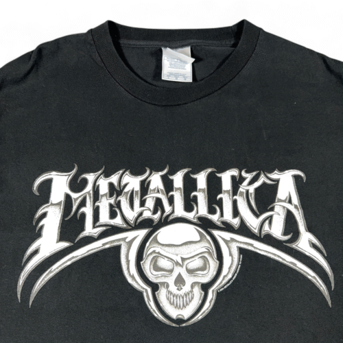 Vintage Metallica Shirt Adult LARGE Black St Anger Band Metal Tour Skull Y2K