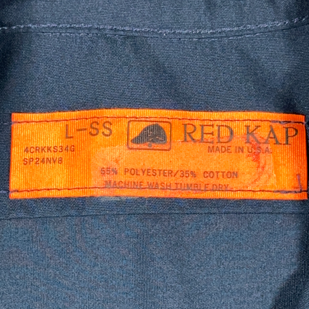 Vintage Ford Shirt Adult LARGE Blue Red Kap Work Mechanic Uniform USA Patch 90s-4 Vintage Ford Shirt Adult LARGE Blue Red Kap Work Mechanic Uniform USA Patch 90s