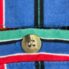 Vintage Impact Shirt Adult LARGE Blue Green Striped Rainbow Colorful Preppy 90s