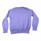 Polo Ralph Lauren Sweater Adult LARGE Purple Pima Cotton V Neck Pony Logo Preppy