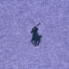 Polo Ralph Lauren Sweater Adult LARGE Purple Pima Cotton V Neck Pony Logo Preppy