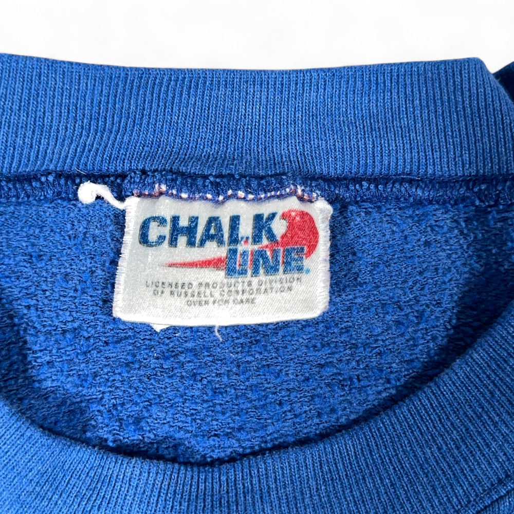 Vintage  Indianapolis Colts Sweater Adult 2XL Blue Chalk Line NFL Sweatshirt 90s