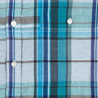 Vintage Alexander Julian Colours Shirt Adult LARGE Blue Plaid Madras Preppy 90s