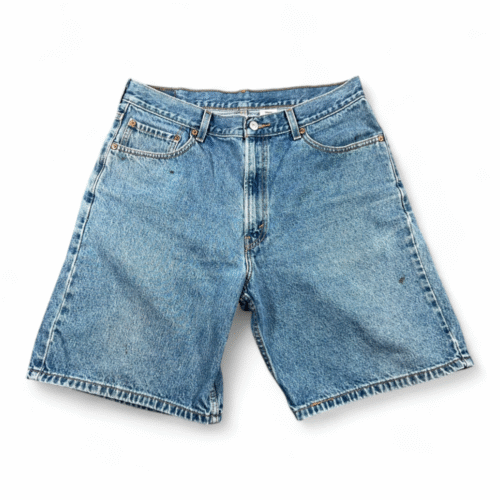 Levis 550 Shorts Mens 34 Blue Relaxed Fit Denim Jean Dad Medium Wash Y2K 36 Tag