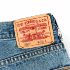 Levis 550 Shorts Mens 34 Blue Relaxed Fit Denim Jean Dad Medium Wash Y2K 36 Tag