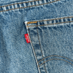 Levis 550 Shorts Mens 34 Blue Relaxed Fit Denim Jean Dad Medium Wash Y2K 36 Tag