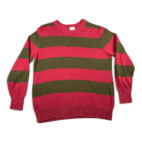 Freddy Krueger Sweater Adult MEDIUM Red Nightmare Elm Street Halloween Costume