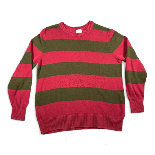 Freddy Krueger Sweater Adult MEDIUM Red Nightmare Elm Street Halloween Costume
