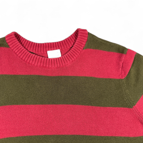 Freddy Krueger Sweater Adult MEDIUM Red Nightmare Elm Street Halloween Costume