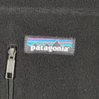 Patagonia Jacket Adult LARGE Black Fleece Micro D Basil Hayden Logo Zip Outdoor