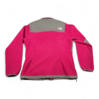 North Face Jacket Womens MEDIUM Pink Gray Denali Fleece Polartec Zip Dual Color