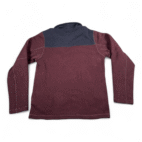 North Face Gordon Lyons Sweater Adult SMALL Red Blue Fleece Pullover Half Zip