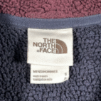 North Face Gordon Lyons Sweater Adult SMALL Red Blue Fleece Pullover Half Zip