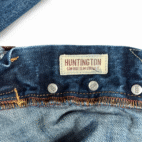 Hollister Jeans Mens 34x34 Blue Huntington Slim Straight Button Fly Low Rise Y2K
