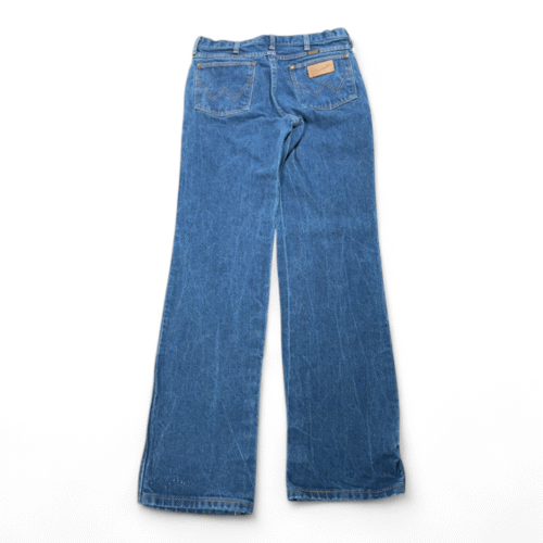 Vintage Wrangler Jeans Mens 32x33 Blue Cowboy Cut Slim Fit USA Made 90s