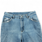 Vintage Lee Jeans Womens 31x27 Blue Mom High Waisted Light Wash Y2K