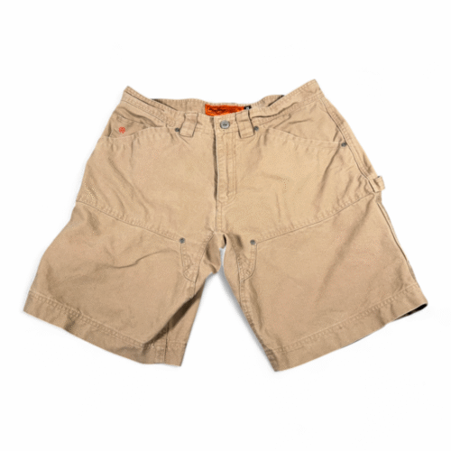 Jesse James Shorts Mens 34 Brown Regular Carpenter Industrial Workwear Canvas