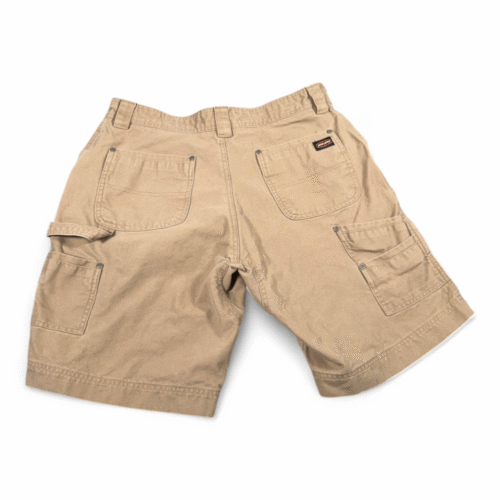 Jesse James Shorts Mens 34 Brown Regular Carpenter Industrial Workwear Canvas