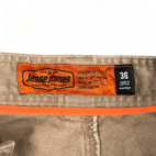 Jesse James Shorts Mens 34 Brown Regular Carpenter Industrial Workwear Canvas