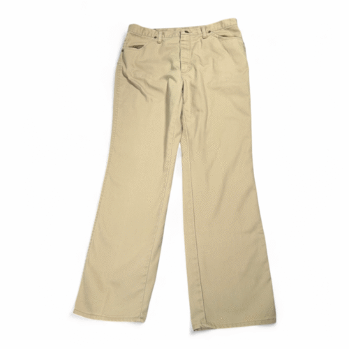 Vintage Rustler Pants Mens 34x31 Brown Regular Fit Workwear USA Made 80s