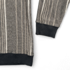 Vintage Knights Sportswear Sweater Adult LARGE Brown Striped Double Collar Y2K