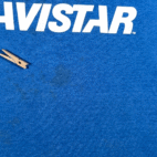 Vintage Navistar Shirt Adult LARGE Blue Truck Workwear Screen Stars USA 80s