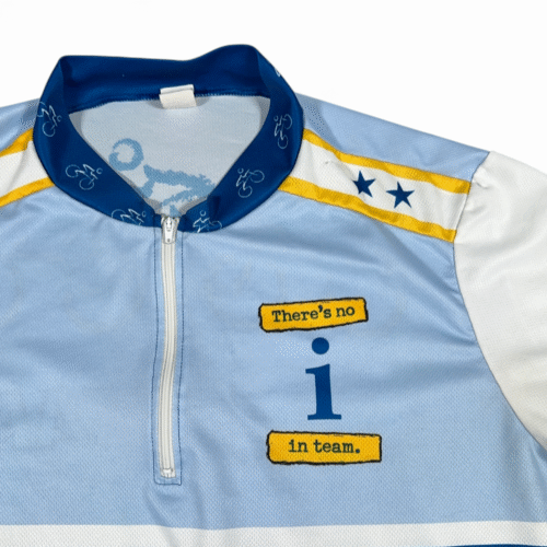 Cycling Jersey Adult EXTRA LARGE Blue White Yellow Team Copaxone Bike Race