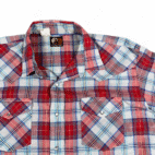 Vintage Open Range Western Shirt Adult EXTRA LARGE Red Plaid Pearl Snap 90s
