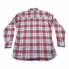 Vintage Open Range Western Shirt Adult EXTRA LARGE Red Plaid Pearl Snap 90s
