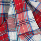 Vintage Open Range Western Shirt Adult EXTRA LARGE Red Plaid Pearl Snap 90s