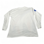 Vintage Yuasa Sport Shirt Adult LARGE White Abstract Racing Batteries USA 90s
