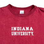 Vintage Indiana University Shirt Adult EXTRA LARGE Red College Hoosiers NCAA 90s