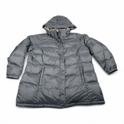 LL Bean Coat Womens 3XL Gray Goose Down Parka Quilted Puffer Jacket Ultrawarm