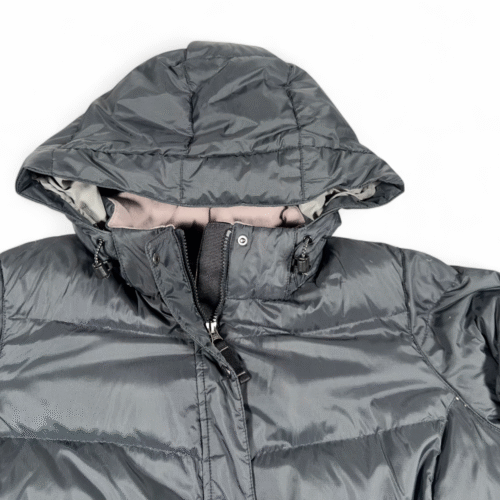 LL Bean Coat Womens 3XL Gray Goose Down Parka Quilted Puffer Jacket Ultrawarm