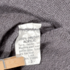 Vintage Harrod Sweater Adult LARGE Gray V Neck Acrylic Knit Raglan Preppy 80s