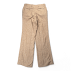 Vintage Herringbone Pants Mens 33x31 Brown Wool Dress Slacks Trousers 70s