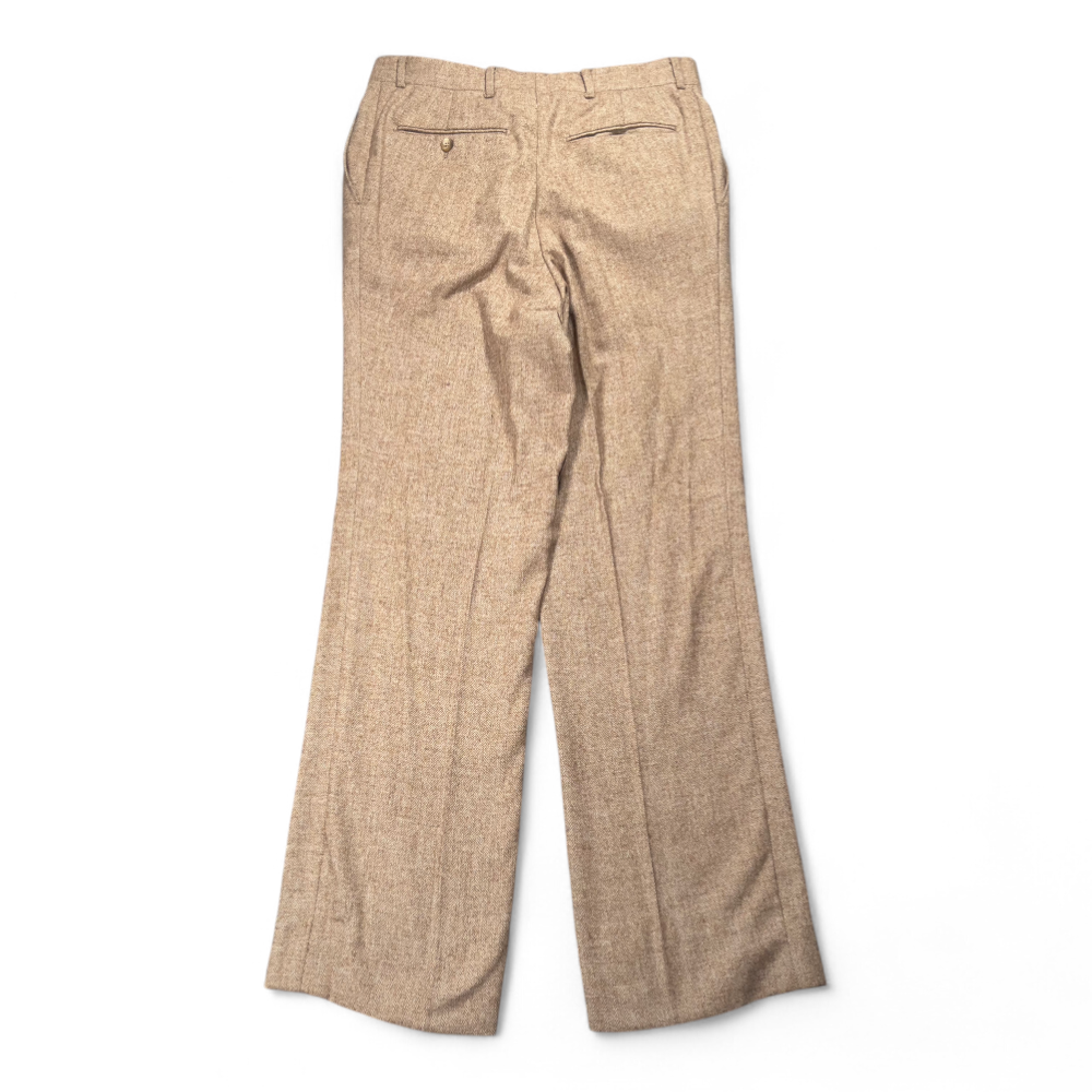 Vintage Herringbone Pants Mens 33x31 Brown Wool Dress Slacks Trousers 70s-2 Vintage Herringbone Pants Mens 33x31 Brown Wool Dress Slacks Trousers 70s