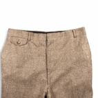 Vintage Herringbone Pants Mens 33x31 Brown Wool Dress Slacks Trousers 70s
