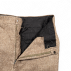 Vintage Herringbone Pants Mens 33x31 Brown Wool Dress Slacks Trousers 70s