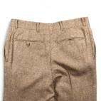 Vintage Herringbone Pants Mens 33x31 Brown Wool Dress Slacks Trousers 70s