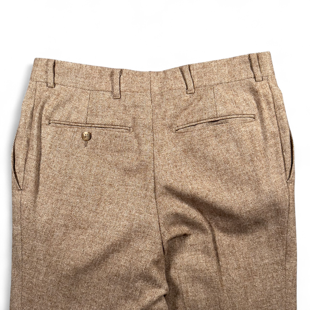 Vintage Herringbone Pants Mens 33x31 Brown Wool Dress Slacks Trousers 70s-7 Vintage Herringbone Pants Mens 33x31 Brown Wool Dress Slacks Trousers 70s