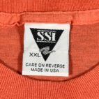 Vintage Surfer Shirt Adult EXTRA LARGE Orange Montego Bay Jamaica USA Muscle 80s