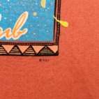 Vintage Surfer Shirt Adult EXTRA LARGE Orange Montego Bay Jamaica USA Muscle 80s