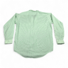 Vintage Work Shirt Adult LARGE Green Pinstripe ToppMaster Workwear USA 70s